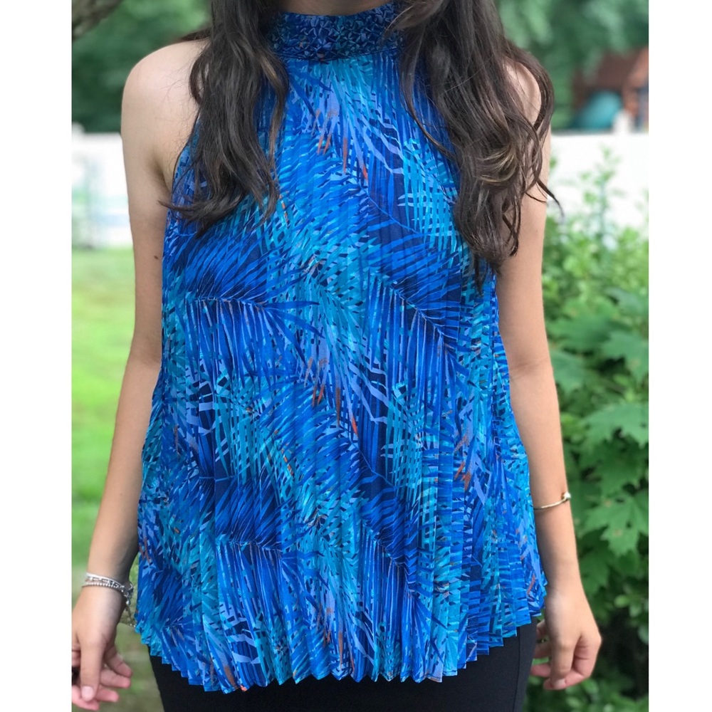 Blue Halter Top